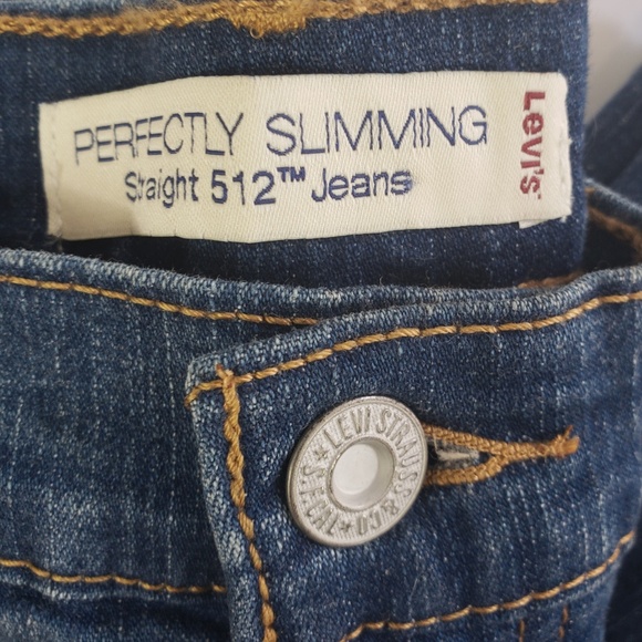 Levis Perfectly slimming straight 512 Jean's sz8 - Picture 2 of 8